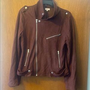 Pixley Medium Brown Moto Jacket